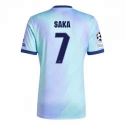 Fotbalové Dresy Bukayo Saka #7 Arsenal FC 2024-25 UCL Třetí Dres Mužské