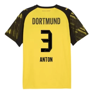 Fotbalové Dresy BVB Borussia Dortmund Anton #3 2025-26 Domácí Dres Mužské
