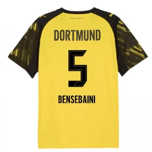 Fotbalové Dresy BVB Borussia Dortmund Bensebaini #5 2025-26 Domácí Dres Mužské