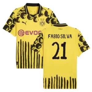 Fotbalové Dresy BVB Borussia Dortmund Fabio Silva #21 2025-26 CWC Evonik Domácí Dres Mužské
