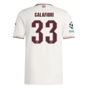 Fotbalové Dresy Calafiori #33 Arsenal FC 2025-26 Champions League Třetí Dres Mužské