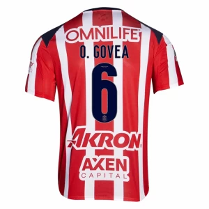 Fotbalové Dresy CD Guadalajara O. Govea #6 2025-26 Domácí Dres Mužské