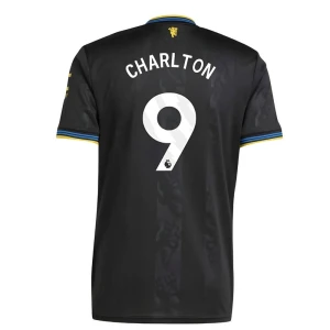 Fotbalové Dresy Charlton #9 Manchester United 2025-26 Třetí Dres Mužské