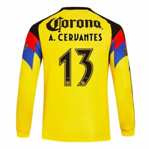 Fotbalové Dresy Club América A. CERVANTES #13 2025-26 Domácí Dres Mužské Dlouhý Rukáv