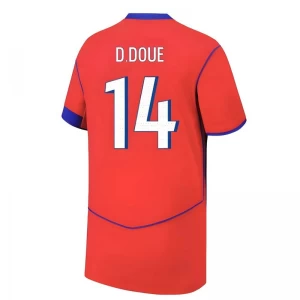 Fotbalové Dresy D. Doue #14 Paris Saint-Germain PSG 2025-26 Třetí Dres Mužské