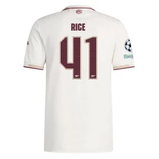Fotbalové Dresy Declan Rice #41 Arsenal FC 2025-26 Champions League Třetí Dres Mužské