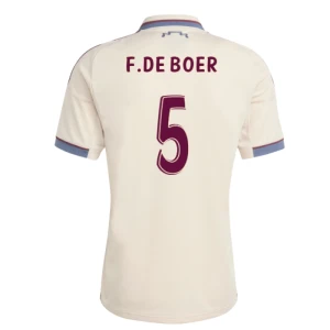 Fotbalové Dresy F. De Boer #5 AFC Ajax Amsterdam 2025-26 Třetí Dres Mužské