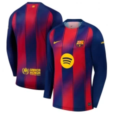 Fotbalové Dresy FC Barcelona 2025-26 Domácí Dres Mužské Dlouhý Rukáv