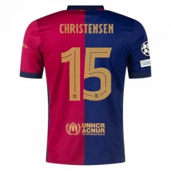 Fotbalové Dresy FC Barcelona Christensen #15 2024-25 UCL Domácí Dres Mužské
