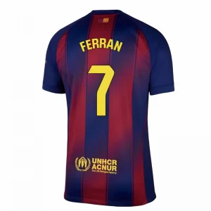 Fotbalové Dresy FC Barcelona Ferran #7 2025-26 Domácí Dres Mužské