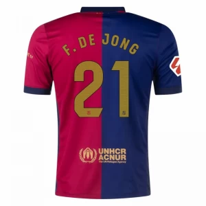 Fotbalové Dresy FC Barcelona Frenkie de Jong #21 2024-25 Domácí Dres Mužské