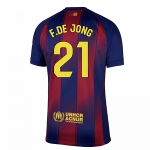 Fotbalové Dresy FC Barcelona Frenkie de Jong #21 2025-26 Domácí Dres Mužské