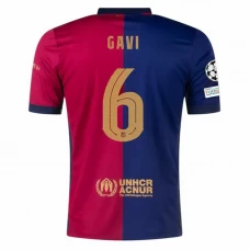 Fotbalové Dresy FC Barcelona Gavi #6 2024-25 UCL Domácí Dres Mužské