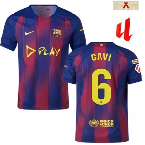 Fotbalové Dresy FC Barcelona Gavi #6 2025-26 Clasico Domácí Dres Mužské