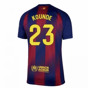 Fotbalové Dresy FC Barcelona Kounde #23 2025-26 Domácí Dres Mužské