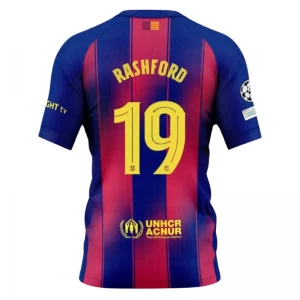 Fotbalové Dresy FC Barcelona Marcus Rashford #19 2025-26 Domácí Dres Mužské