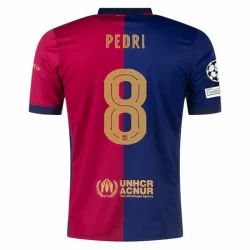 Fotbalové Dresy FC Barcelona Pedri #8 2024-25 UCL Domácí Dres Mužské