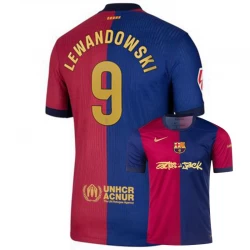 Fotbalové Dresy FC Barcelona Robert Lewandowski #9 2024-25 Travis Scott Domácí Dres Mužské