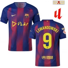 Fotbalové Dresy FC Barcelona Robert Lewandowski #9 2025-26 Clasico Domácí Dres Mužské