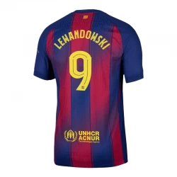 Fotbalové Dresy FC Barcelona Robert Lewandowski #9 2025-26 UCL Domácí Dres Mužské