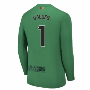 Fotbalové Dresy FC Barcelona Valdes #1 2025-26 Brankářský Domácí Dres Mužské
