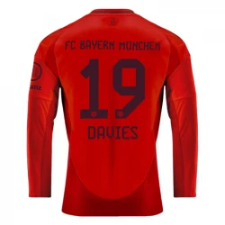 Fotbalové Dresy FC Bayern München Alphonso Davies #19 2024-25 Domácí Dres Mužské Dlouhý Rukáv
