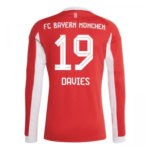 Fotbalové Dresy FC Bayern München Alphonso Davies #19 2025-26 Domácí Dres Mužské Dlouhý Rukáv