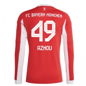 Fotbalové Dresy FC Bayern München Aznou #49 2025-26 Domácí Dres Mužské Dlouhý Rukáv