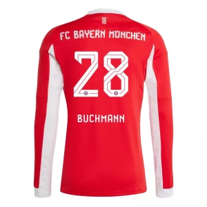 Fotbalové Dresy FC Bayern München Buchmann #28 2025-26 Domácí Dres Mužské Dlouhý Rukáv