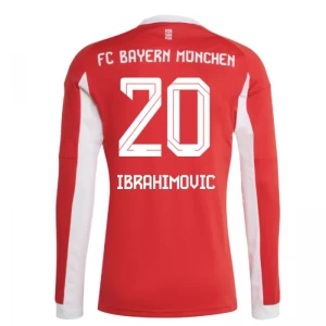 Fotbalové Dresy FC Bayern München Ibrahimovic #20 2025-26 Domácí Dres Mužské Dlouhý Rukáv