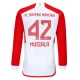 Fotbalové Dresy FC Bayern München Jamal Musiala #42 2023-24 Domácí Dres Mužské Dlouhý Rukáv