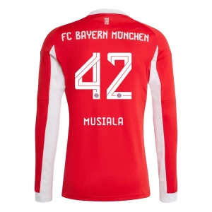 Fotbalové Dresy FC Bayern München Jamal Musiala #42 2025-26 Domácí Dres Mužské Dlouhý Rukáv