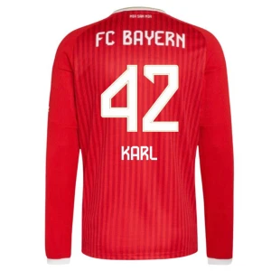 Fotbalové Dresy FC Bayern München Karl #42 2026-27 Domácí Dres Mužské Dlouhý Rukáv