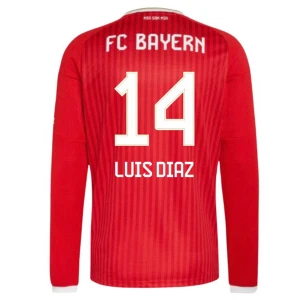 Fotbalové Dresy FC Bayern München Luis Diaz #14 2026-27 Domácí Dres Mužské Dlouhý Rukáv