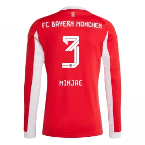 Fotbalové Dresy FC Bayern München Minjae #3 2025-26 Domácí Dres Mužské Dlouhý Rukáv