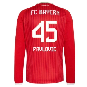 Fotbalové Dresy FC Bayern München Pavlovic #45 2026-27 Domácí Dres Mužské Dlouhý Rukáv