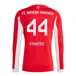 Fotbalové Dresy FC Bayern München Stanisic #44 2025-26 Domácí Dres Mužské Dlouhý Rukáv