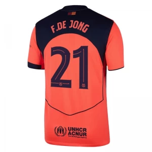 Fotbalové Dresy Frenkie de Jong #21 FC Barcelona 2025-26 UCL Třetí Dres Mužské