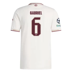 Fotbalové Dresy Gabriel Magalhães #6 Arsenal FC 2025-26 Champions League Třetí Dres Mužské