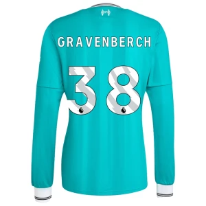 Fotbalové Dresy Gravenberch #38 Liverpool FC 2025-26 Třetí Dres Mužské Dlouhý Rukáv
