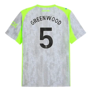 Fotbalové Dresy Greenwood #5 Manchester City 2025-26 Třetí Dres Mužské