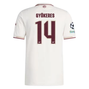 Fotbalové Dresy Gyokeres #14 Arsenal FC 2025-26 Champions League Třetí Dres Mužské