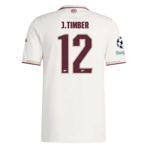 Fotbalové Dresy J. Timber #12 Arsenal FC 2025-26 Champions League Třetí Dres Mužské