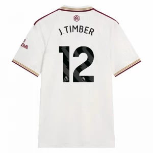 Fotbalové Dresy J. Timber #12 Arsenal FC 2025-26 Třetí Dres Mužské