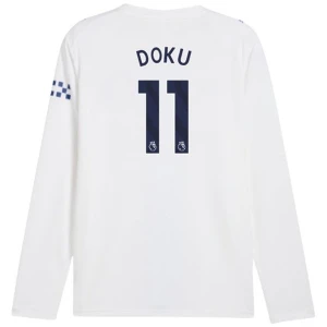 Fotbalové Dresy Jérémy Doku #11 Manchester City 2026-27 Třetí Dres Mužské Dlouhý Rukáv