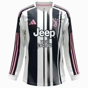 Fotbalové Dresy Juventus FC 2025-26 Domácí Dres Mužské Dlouhý Rukáv