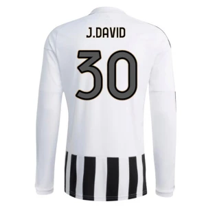 Fotbalové Dresy Juventus FC J. David #30 2026-27 Domácí Dres Mužské Dlouhý Rukáv