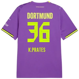 Fotbalové Dresy K. Prates #36 BVB Borussia Dortmund 2026-27 Třetí Dres Mužské