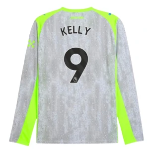 Fotbalové Dresy Kelly #9 Manchester City 2025-26 Třetí Dres Mužské Dlouhý Rukáv