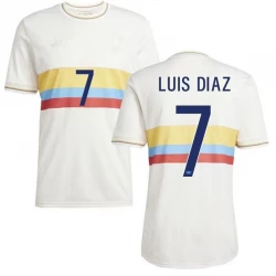 Fotbalové Dresy Kolumbie LUIS DIAZ #7 2024 100th Anniversary Domácí Dres Mužské